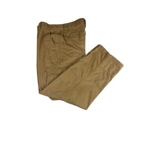 CABELA'S Cargo Pants 36x32 Brown Ripstop Cotton Hiking Outdoor Work